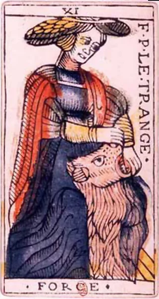Carte du tarot de Marseille : La Force