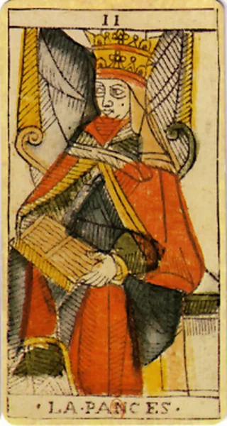 Carte du tarot de Marseille : La Papesse
