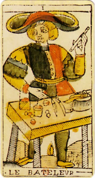 Carte du tarot de Marseille : Le Bateleur