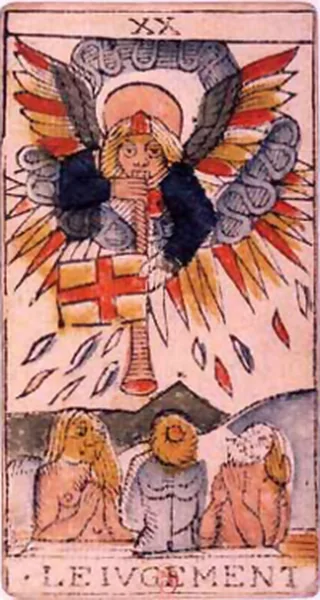 Carte du tarot de Marseille : Le Jugement