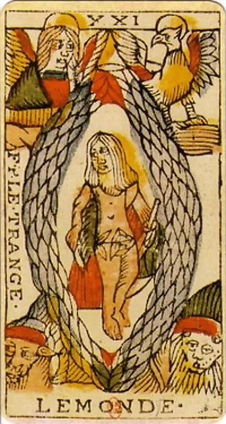 Carte du tarot de Marseille : Le Monde