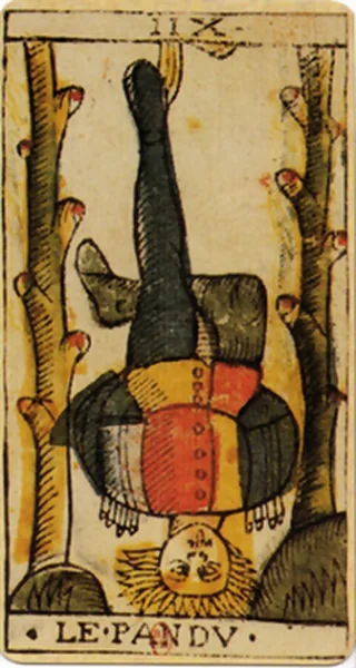 Carte du tarot de Marseille : Le Pendu