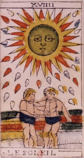 Carte du tarot de Marseille : Le Soleil