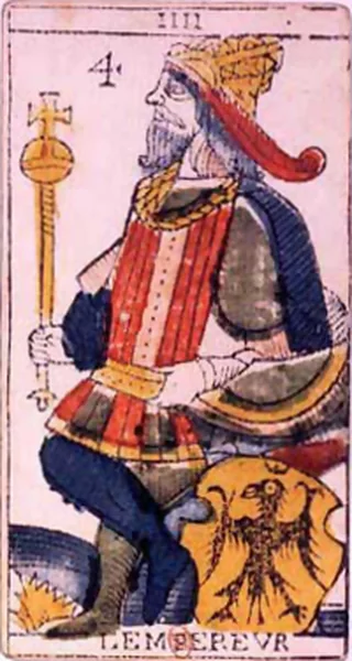 Carte du tarot de Marseille : L’Empereur